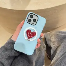 ユニークなマグネット式スマホケース【スタンド機能付き・iPhone対応・女性向け】