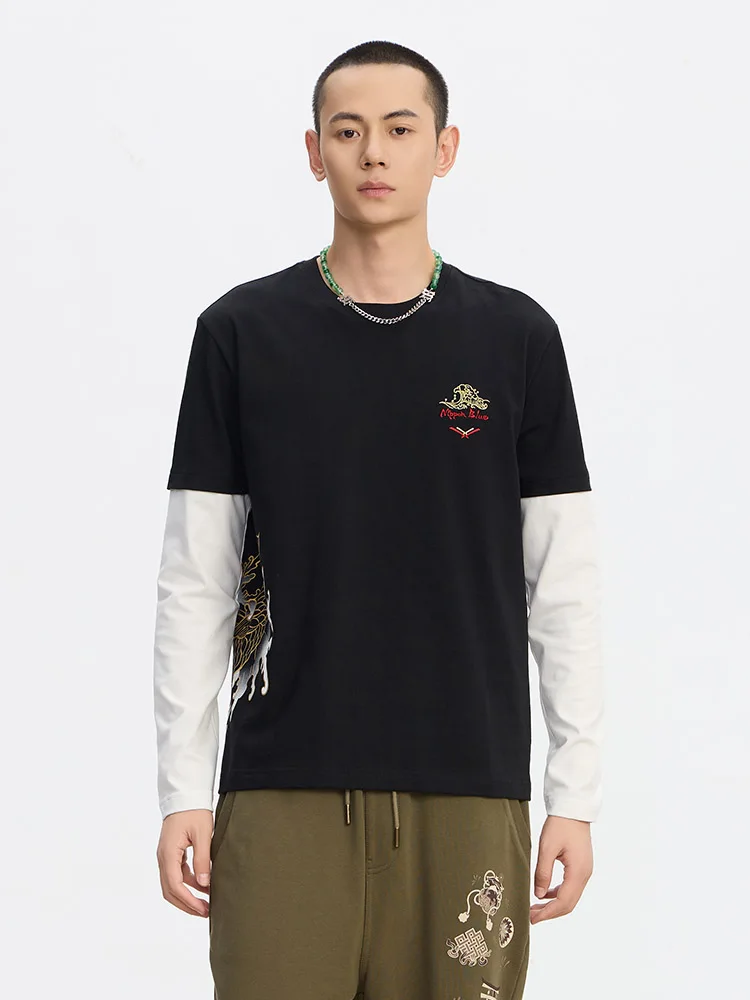メンズTシャツ重ね着で失敗しないコーデは？泥棒青い鯉と海浪のデザインが解決する理由