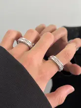 色落ちしないダイヤモンド付きリング【メンズ・チタン製・おしゃれなデザイン】