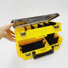 大容量二重構造の海釣り用ツールボックス【フィッシング用・持ち運び便利・仕切り収納】