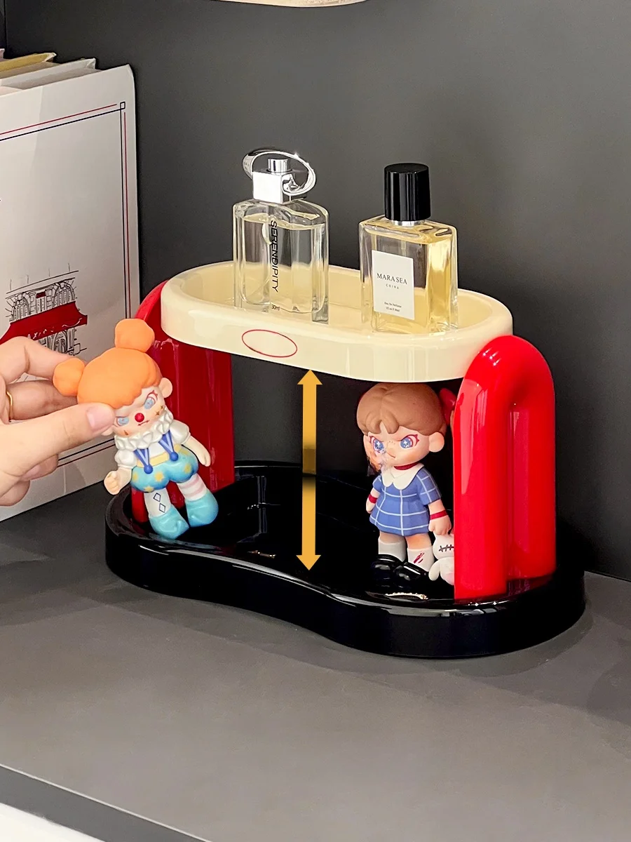 かわいい玄関用香水台：奶油風二段トレイの実用性と設置ガイド