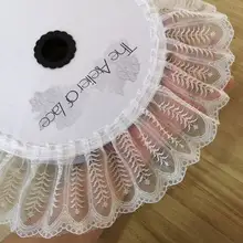ブラックホワイトレース生地【手作りDIY・ロリータ風・装飾用】