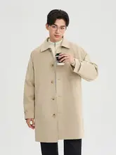 春季 メンズ トレンチコート【フリーサイズ・クールシティスタイル・軽やかデザイン】（セットアップ対応）
