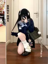 女性用JK制服 水色セーラーシャツとスカートの半身スカート【日系・ショートスリーブ】（セットアップ対応）