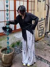 新中式国風パンツ【春秋用・ゆったりワイドレッグ・スタイル】