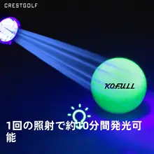 夜間練習用ゴルフボール【蛍光発光・吸光式・ギフト用】（セットアップ対応）