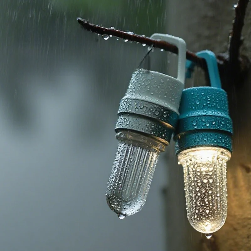 アウトドア用ハンギングボトルランプ：USB充電式LEDランタンの実用性と使用シーン