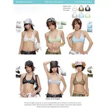 波点デザインのフリル付きビキニ【オフショルダー・女性用・海・温泉に最適】
