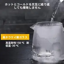 透明ガラス製小青柑茶壺【茶こし付き・功夫茶具・一人用】