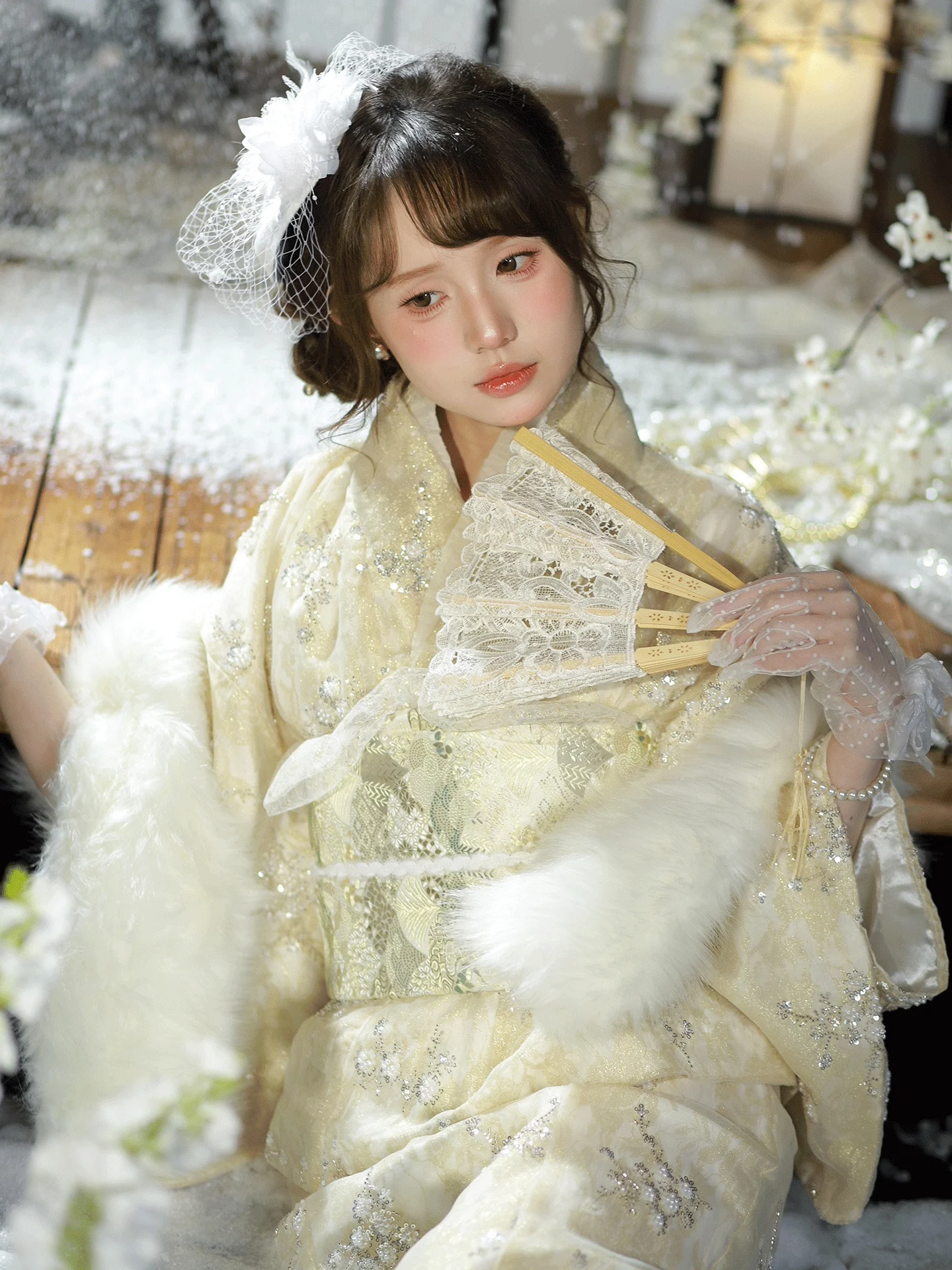 歌舞伎町で着る和服は、どう選ぶ？2026年冬の重厚感と輝きを融合したビーズ刺繍シフォンが注目