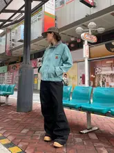 デニムジャケット ユニセックス ショート丈 カラフル【カーゴスタイル・カジュアル・春秋用】