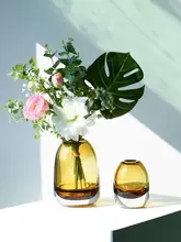 モダンデザインのガラス水栽培花瓶セット【インテリア・リビング用・小花瓶付き】