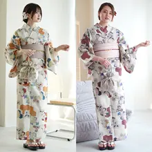全棉製の日本伝統和服【春の桜撮影用・女性用】