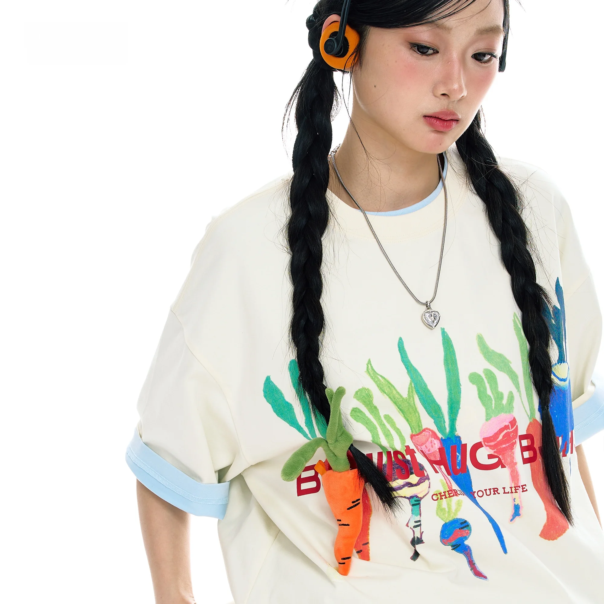 ハンドメイド tシャツ：胡萝卜デザインの毛むくじゃら半袖Tシャツの実際と選び方