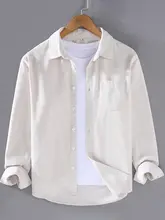 春季用 コットン製 ライトウェイト 長袖 チュニックシャツ【ストライプ・ゆったりシルエット】