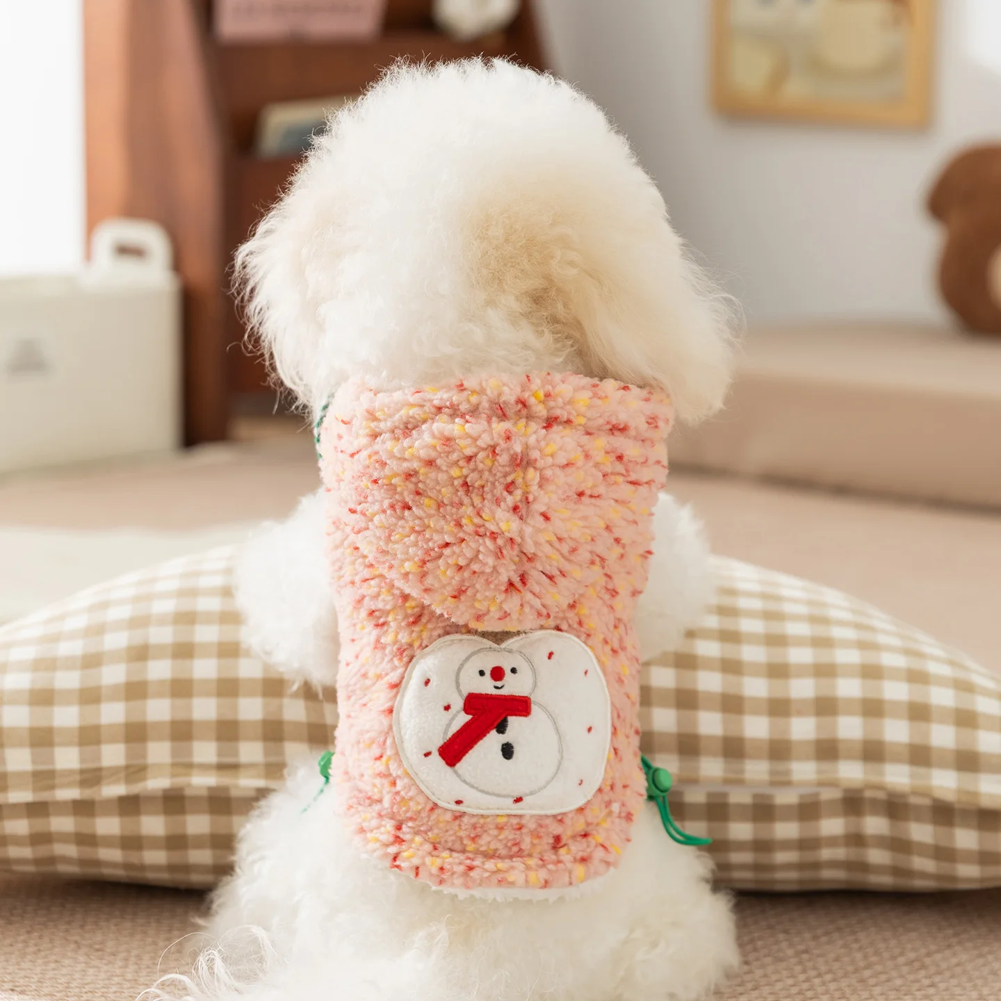 秋冬用ペット用暖かい星柄羊羔绒マッチョデザインの犬用ベスト：防寒着選び方の実証データと機能解析