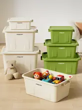 高品質のプラスチック収納ボックス【リビング用・おもちゃや衣類、おやつの整理に最適・デザイン性抜群】