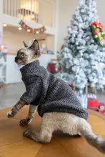 GINGERAIN 無毛猫用セーター【秋冬用・保温・耐汚れデザイン】