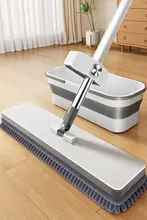 手洗い不要の家庭用モップ【乾湿両用・吸水性に優れたモップ布】
