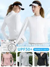 pgm ゴルフ用レディースUVカットジャケット【夏用・UPF50・スポーツウェア】