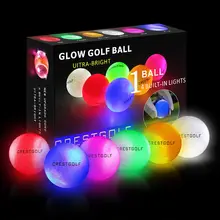 夜間用LED発光ゴルフボール【高反発・三層構造・強い弾力】（セットアップ対応）