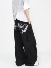 ストリートスタイルの速乾多ポケットカーゴパンツ【男女兼用・フィット・長パンツ】（セットアップ対応）