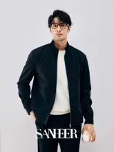 軽量で保温性に優れたメンズ立襟スポーツジャケット【細格子柄・多用途】