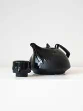 新中式デザインのティーポットとティーカップのトレイセット【リビングや民宿に最適・高級感のあるインテリア】（セットアップ対応）