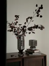 フラワーベース 陶器 ヴィンテージ おしゃれ リビング テーブル インテリア アートオブジェ