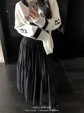 黒沢玄七 スカート【春用・レイヤードデザイン・Aライン・シフォン・大きいサイズ】