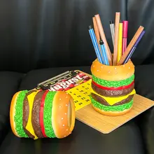 見栄えの良いハンバーガーペンホルダー 事務所 机上装飾品