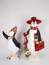 クリスマス雪だるま・北極熊・ペンギンのクリスマスシーン飾り