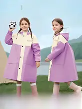 OSEAGLE 子供用レインコート 女の子用【小学生・リュック対応・通学用】