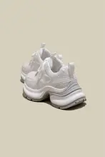 白色厚底シューズ レディース【本革・レースアップ・内蔵インヒール・軽量】