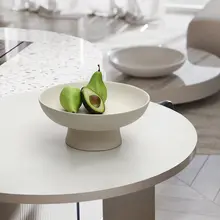 陶製フルーツトレイ【リビング用・お洒落なディスプレイ・軽奢風】