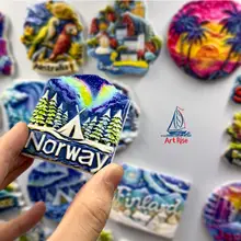 北欧デザインのオーロラ冷蔵庫マグネット【シンプルで美しい・家居装飾用・ギフトに最適】
