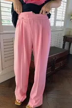 高級感のあるワイドレッグパンツ【フィット・ナチュラルドレープ・カジュアルスタイル】（セットアップ対応）