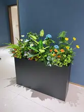 フェイクフラワーとグリーンのアレンジメント【屋外用フロアディスプレイ・娯楽スペース用】