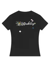 刺繍入り短袖Tシャツ【女性用・アメリカンスタイル・涼感・UVカット】