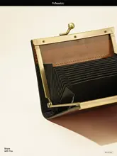 がま口 小銭入れ カードケース 本革 コンパクト 超薄型 オリジナル ヴィンテージ 「Momogigi」