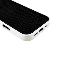 iPhone用スマートフォンケース【黒い靴底模様・シリコン製・保護力抜群】