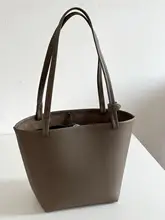 真皮製ミニトートバッグ【シンプルデザイン・手提げ・ショルダー対応】（セットアップ対応）