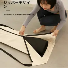 ジッパー付き ヨガマット収納バッグ【ドローコード・両肩・手持ち式】