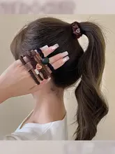 高弹力ヘアゴム【ファッショナブル・髪を傷めない・バンスクリップ兼用】