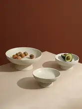 陶製フルーツトレイ【リビング用・お洒落なディスプレイ・軽奢風】