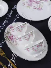 高級有田焼 ボーンチャイナ食器セット【中華スタイル・高脚米飯碗・スープボウル付き】