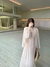 梨花落 フラワープリントワンピース【春用・ミディ丈・女性用】