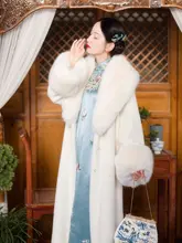 冬用 フェイクファー女性用コート【ゆったりデザイン・快適で保温性あり】