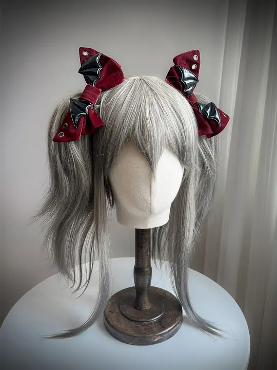 ヘアクリップ 髪飾り ゴシック パンク ロリータ ダーク