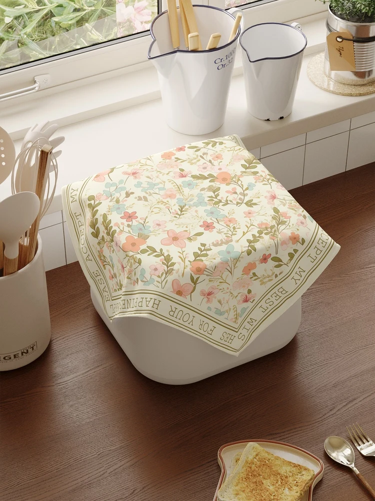 ふきん レンジ 用の防塵カバー：ミニマリスト・花柄デザインの実用性と適用範囲